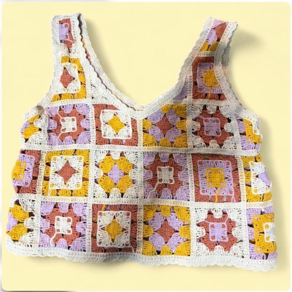 Rebellion Multicolor Crochet Top